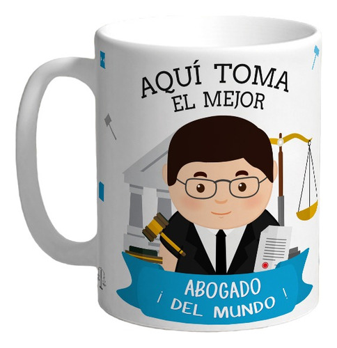 Taza Abogado Personalizada Con Tu Nombre
