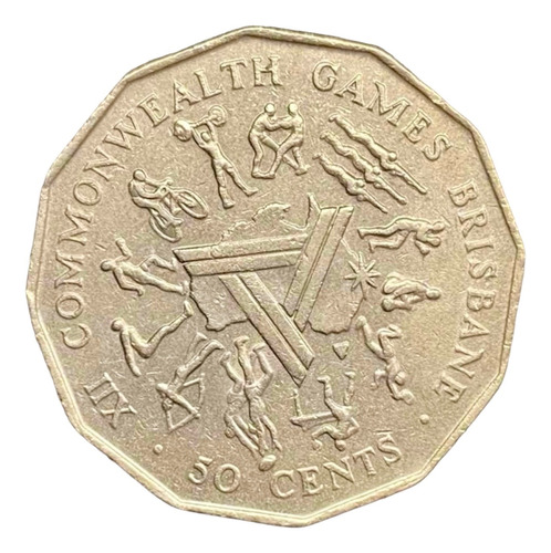 Australia - 50 Pence - Año 1982 - Km #74 - Brisbane Games