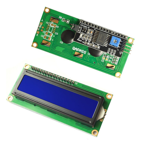 Display Lcd 16x2 1602 Com Back Azul Pic Atmel Arduino