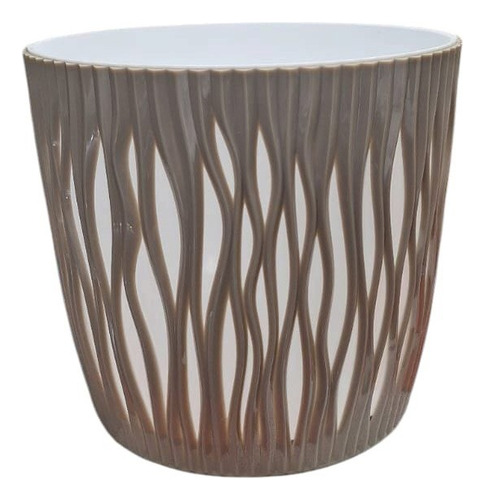 Maceta Shopia 18 Cm Redonda Con Drenaje