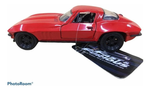 Carrinho De Ferro Velozes E Furiosos Corvette Scl 1/32 Cor Vermelho