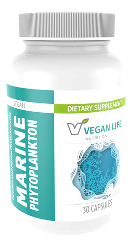 Vegan Life Nutrition - Capsulas De Fitoplancton Marino - Sin