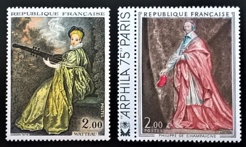 Francia Arte, Serie Yv. 1765-66 Pinturas 1973 Mint L13462