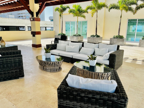En Alquiler Apartamento De 1 Habitacion En Juan Dolio Amueblado Piso 18 Vista Al Mar