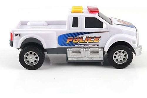 Camioneta Policía Patrullero Luz Sonido Mighty Fleet Juguete