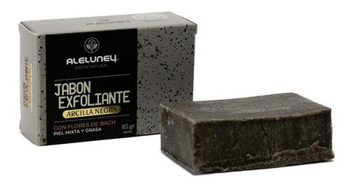 Jabón Exfoliante Con Arcilla Negra Y Piedra Pomez Aleluney