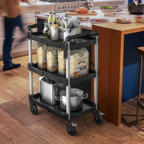 Carrito De Servicio Plegable De 350 Libras, Carrito Plegable