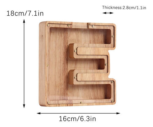 Caja De Depósito De Madera Con Nombre Personalizado C 5535