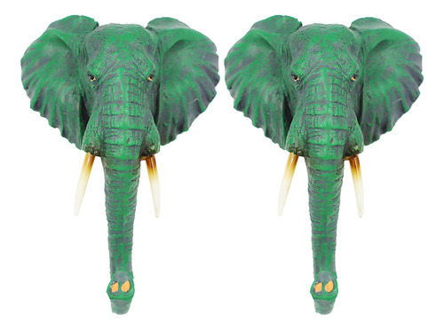 Soporte De Gancho Para Puerta Con Forma De Elefante, 2 Unida