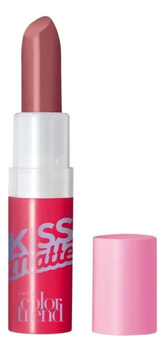 Batom Kiss Matte Avon Color Trend Fps15 Cor Rose in love
