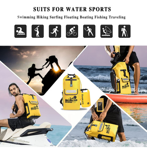 Idrybag Dry Bag Backpack Waterproof Floating 20l/30l/40l, Ac