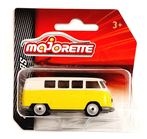 Miniatura Vw T1 Kombi Amarela Street Cars Majorette 1:64