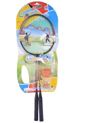 Juego Badminton Raquetas Mas Plumas
