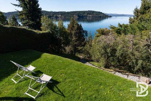 Imagen 16 de 17 de Alquiler Casa En Bariloche Con Costa De Lago Nahuel Huapi. 8 Pax. Km12. 392.