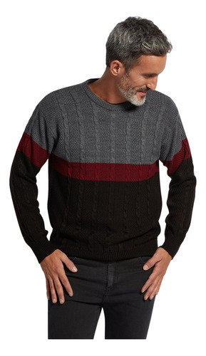 Sweater Macowens Trenzado Combinado Hombre 60013002