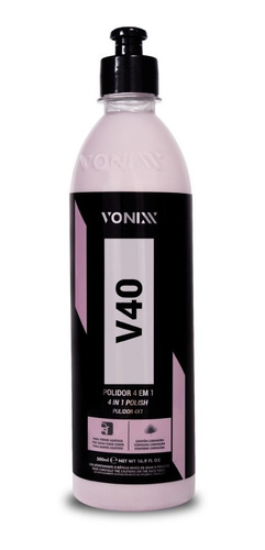 V40 Polidor Corte Refino Lustro Proteção 4 Em 1 Vonixx 500ml