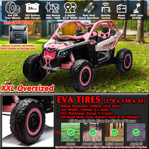 Sopbost Brp Can-am Maverick X3 24v Utv Para Niños Con Licenc