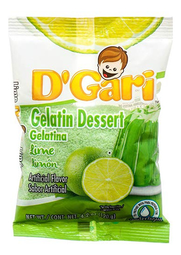 D Gari - Mezcla De Gelatina Regular Con Nivel De Azucar, Bol