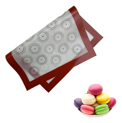 Placa Silicona Antiadherente Macarons Galletas Repostería