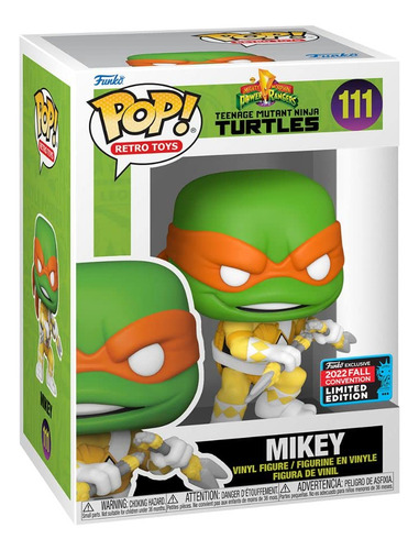 Pop Funko Retro Toys Mikey Como Ranger Amarillo Figura De