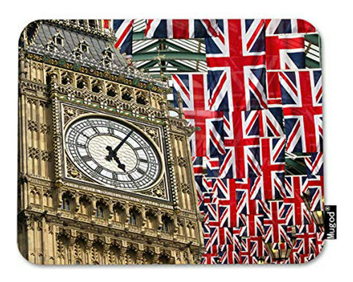 Mugod Alfombrilla De Ratón Con Banderas Union Jack Y Big Ben