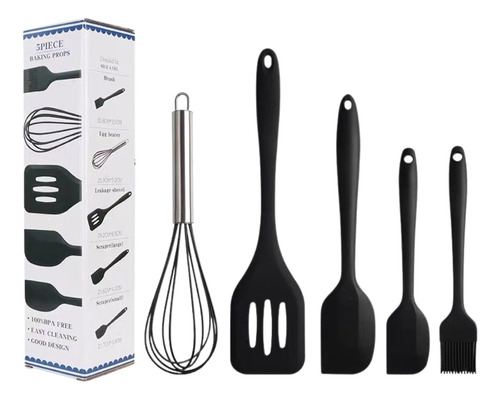 Utensílios De Cozinha Conjunto 5 Peças Talheres De Silicone 