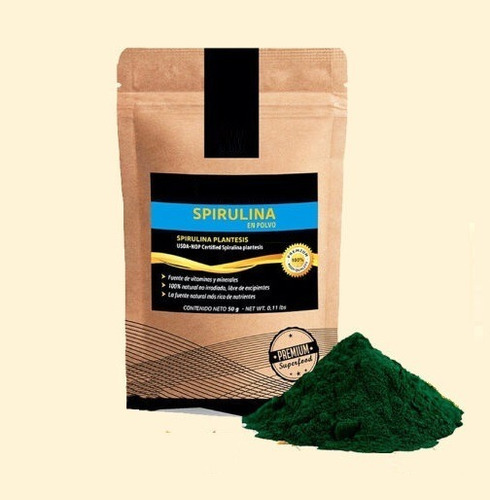 Spirulina Alga 140 Caps. O Polvo 1kgr Organica Envio Gratis