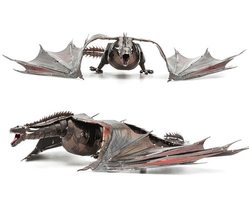 Imagen 3 de 4 de Rompecabezas Metal 3d Fascinations Drogon