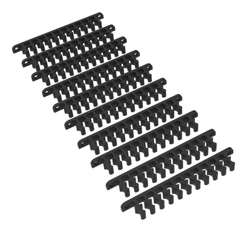 Kit Clip Pente Organizador 10 Cabos E Fios 8mm Fixar Parede