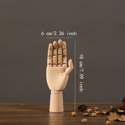 Maniquí De Mano De Madera Para Mano Derecha, Usos Pequeño