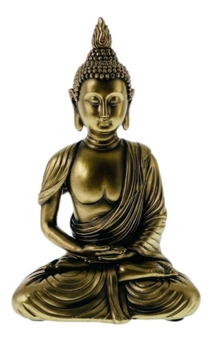 Figura Decorativa Buda Old Gold