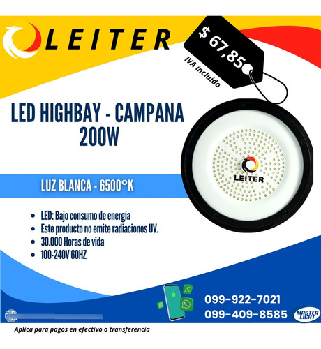 Reflector Led 20w A 200w Y Led Highbay Campana 100w Y 200w