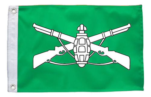 Infantaria Exército Logo Branco Tactel 40 X 70 Dupla Face