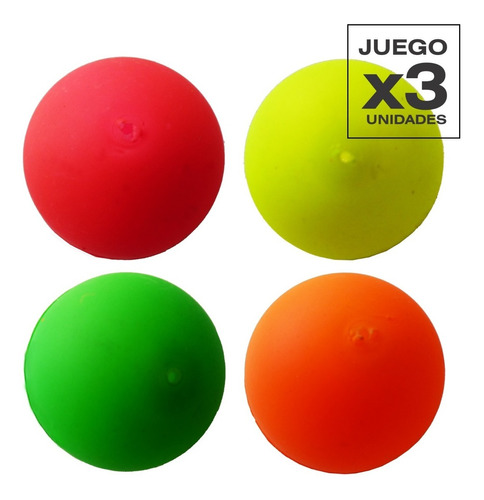 Juego X3 Boyas Plasticas Ping Pong Paraf 35mm Pesca Pejerrey