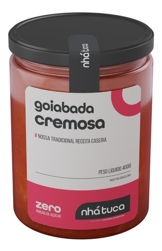 Imagem 1 de 2 de Goiabada Cremosa Zero - Nhá Tuca - 400g