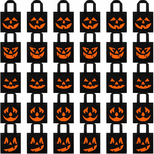 30 Bolsas De Caramelos No Tejidas Para Halloween, Bolsa...