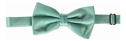Stacy Adams Men's Satin Solid Bow Tie, Turquoise, One Size