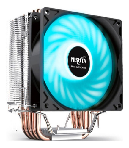 Cooler Cpu Nisuta Ns-coa1v8l Rgb Socket Intel 1200 Amd Am4 F Led Negro