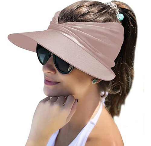 Sombrero Para El Sol Para Mujer, Visera De Playa, Ala Ancha,