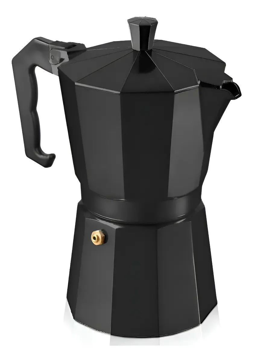 Cafeteira italiana Grecas Coffe Black de 6 xícaras Cafeteira portátil