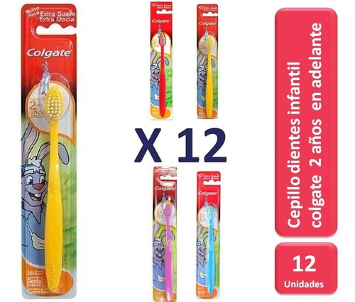 Pack 12 Cepillos De Dientes Infantil Colgate Kids