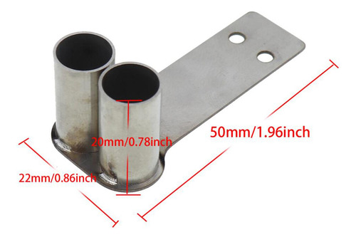 3 X 1/10 Rc Tubo De Universal Crawler Piezas De Fila Doble