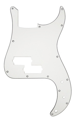 Pickguard Sambong M17 Blanco Tipo Precision Bass 3 Capas