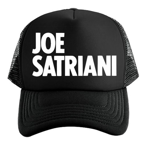 Gorra Unisex Black De Malla Joe Satriani Rock Guitarra