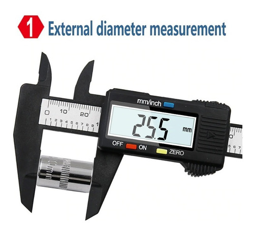 Calibre Digital De Medición Crossmaster Fibra De Carbono
