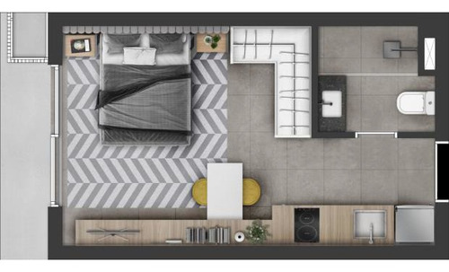 Studio Residencial Para Venda, Independência, Porto Alegre - St6835. - St6835-inc