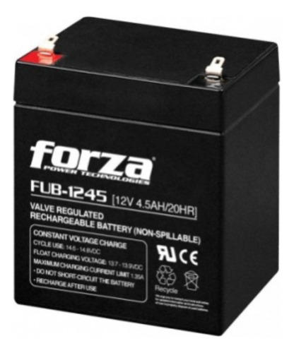 Batería Para No Break Forza Fub-1245