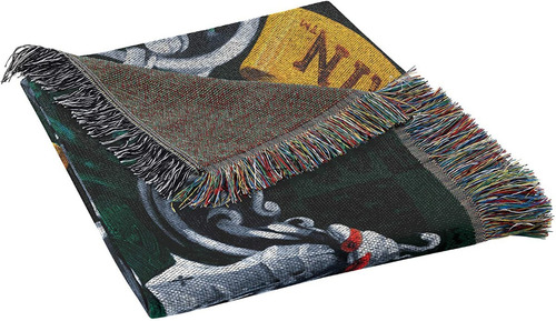 Cobertor Soft Slytherin Harry Potter Shield 1,20x1,50 metros, cor verde