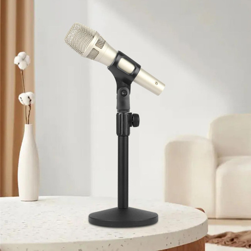 Soporte De Micrófono Ajustable Con Clip De Micrófono Para