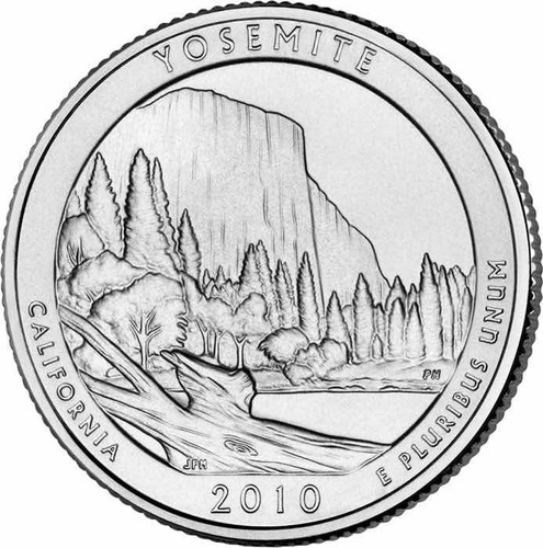 Imagen 2 de 5 de Estados Unidos - 25 Cents - Año 2010 - Parques - Yosemite